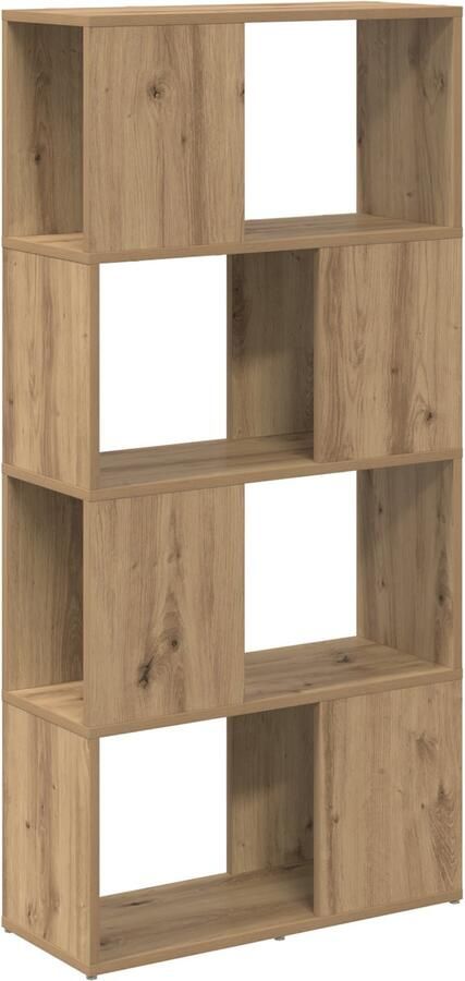 VidaXL TV-kast Artisan Eiken Bewerkt Hout 60 cm x 24 cm x 124 cm TV-kast