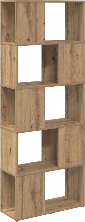 VidaXL Boekenkast Artisan eiken Spaanplaat 60 x 24 x 155 cm Boekenkast