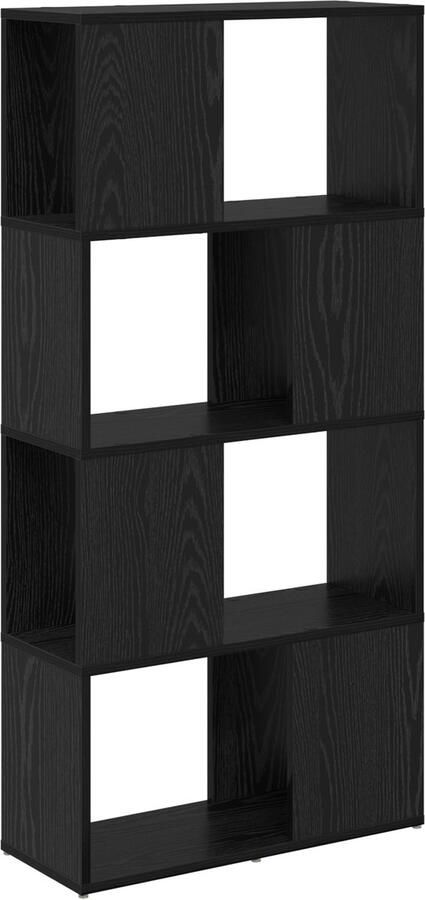 VidaXL Entertainmentcentrum Zwart 60 x 24 x 124 cm Bewerkt hout