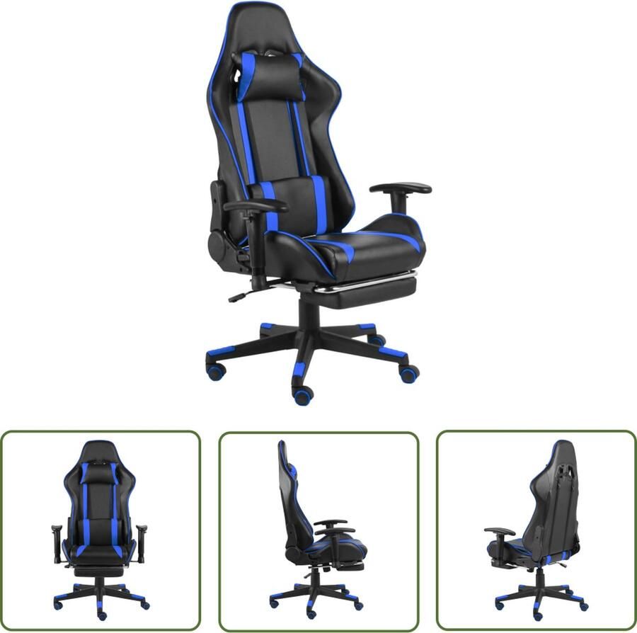 The Living Store Gamingstoel Vivo Gamingstoelen 68 x 69 x (123 133) cm Ergonomisch design Gamingstoel Ergonomische Stoel Bureaustoel Pc Stoel Gamerstoel - Foto 2