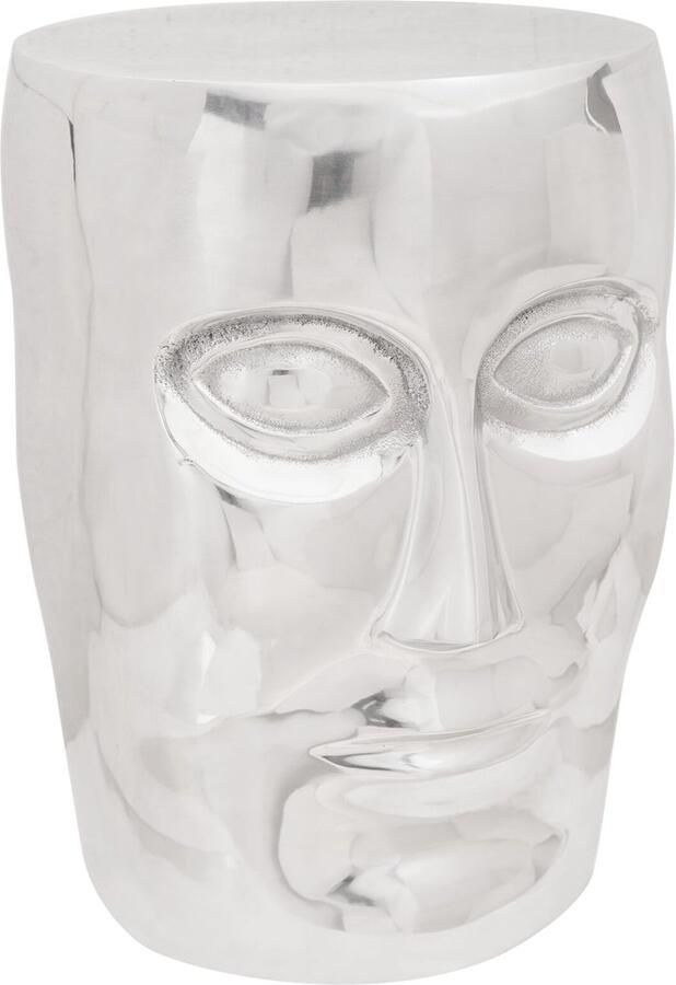 VidaXL Kruk Zilver Aluminium 33 x 33 x 45 cm Stijlvolle Look