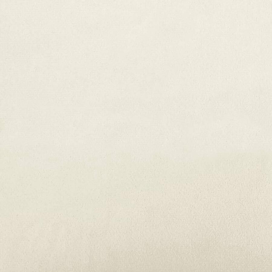 VidaXL Fauteuil 60 cm fluweel crèmekleurig - Foto 2