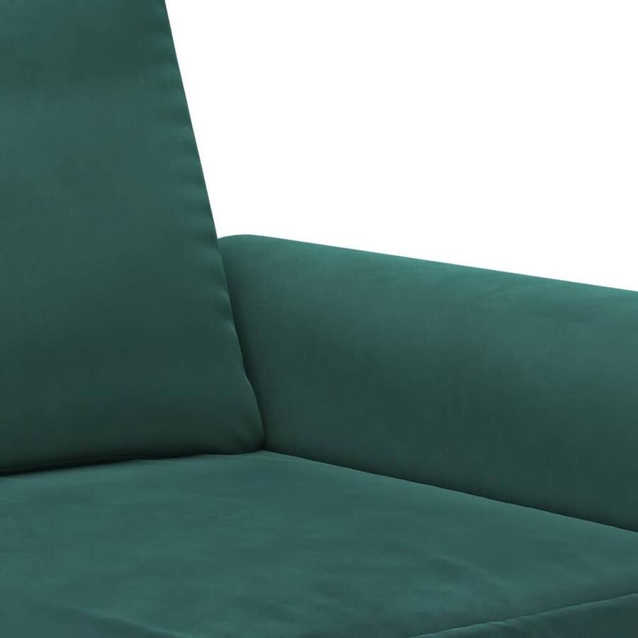 VidaXL Fauteuil Fluweel Donkergroen 60 cm Fauteuil Fluweel Donkere Kleuren Designstoel Lounge Stoel - Foto 6