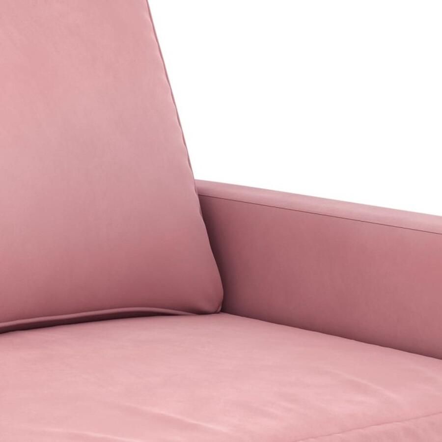 VidaXL Fauteuil 60 cm fluweel roze - Foto 3