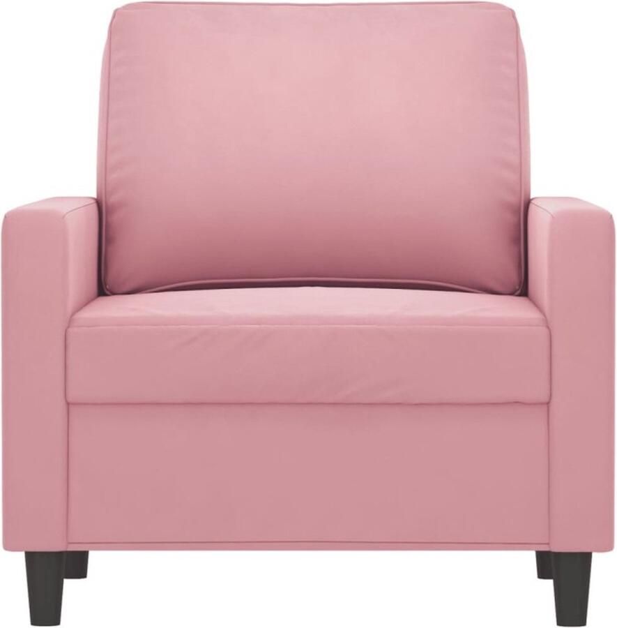VidaXL Fauteuil 60 cm fluweel roze - Foto 2