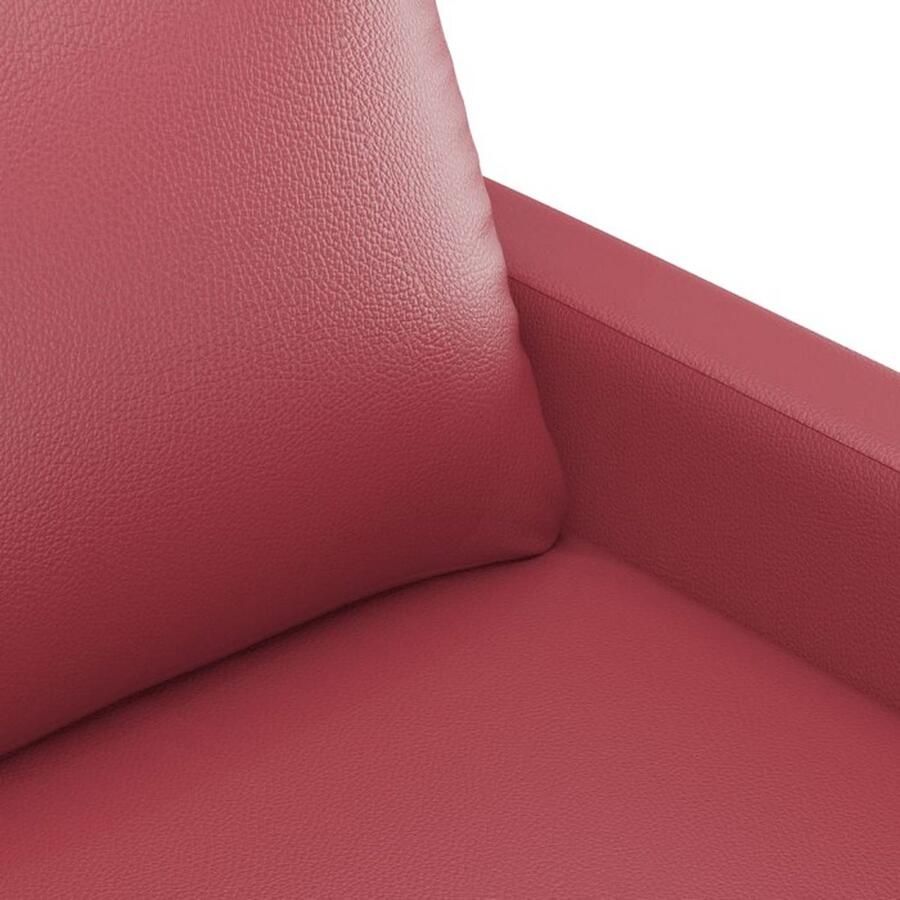 VidaXL Fauteuil 60 cm kunstleer wijnrood