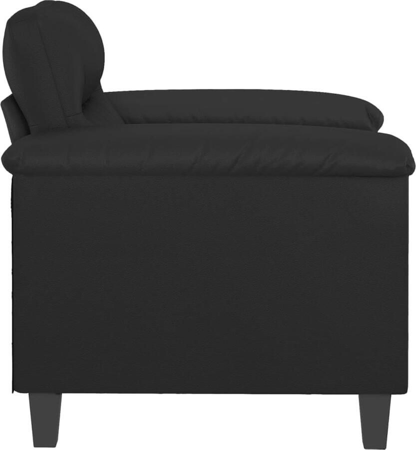 VidaXL Fauteuil 60 cm kunstleer zwart - Foto 4