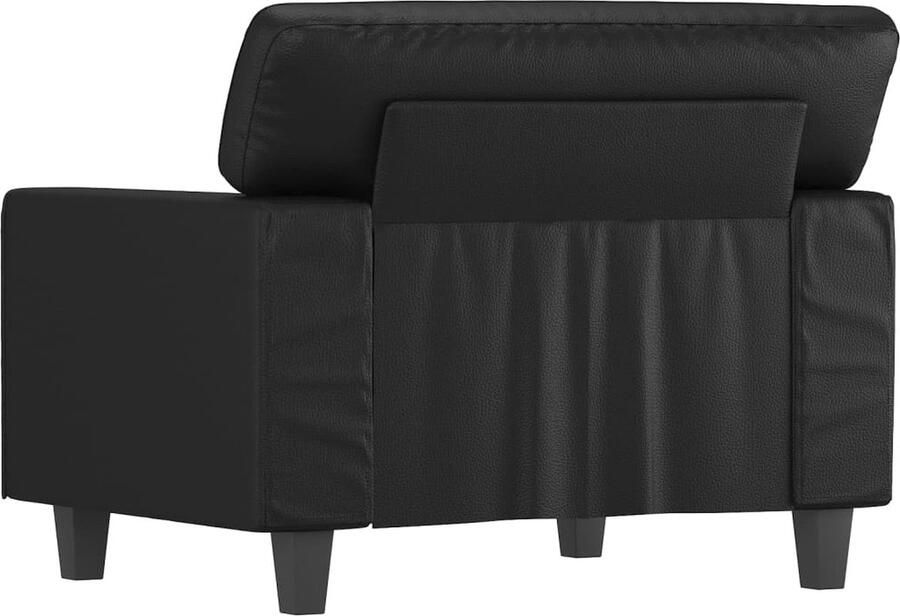 VidaXL Fauteuil 60 cm kunstleer zwart - Foto 7
