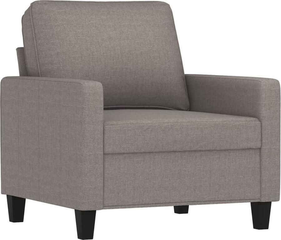 VidaXL Fauteuil 60 cm Stof Taupe