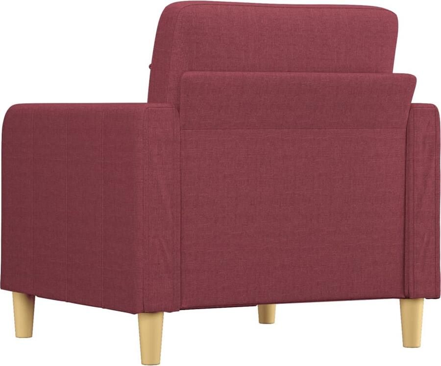 VidaXL Fauteuil 60 cm stof wijnrood - Foto 3