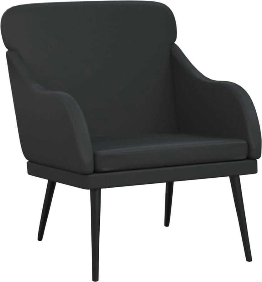 LuxeLivin' Fauteuil 63x76x80 cm kunstleer zwart