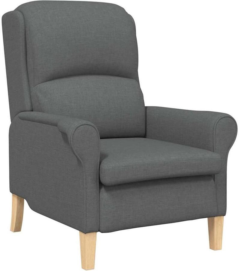 VidaXL Fauteuil Donkergrijs 76 x 94 x 102 cm Stof