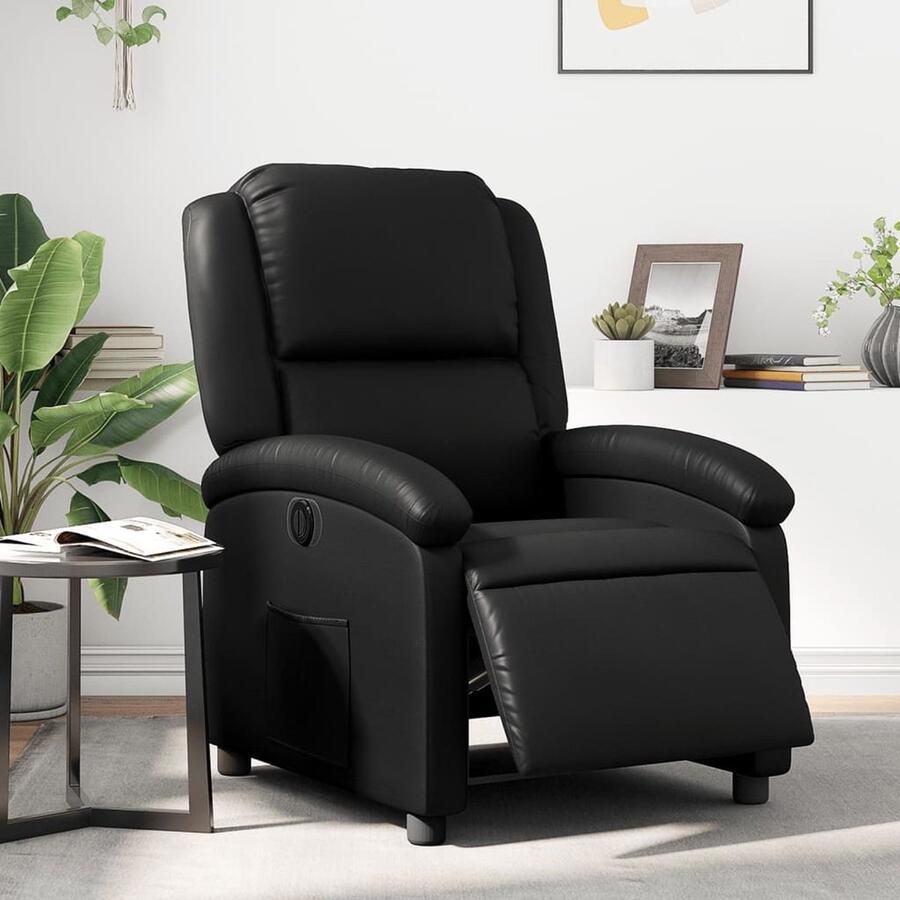Vida XL Fauteuil elektrisch verstelbaar kunstleer zwart SKU: V3204212 - Foto 2