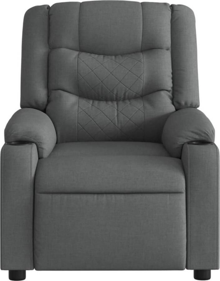 Vida XL vidaXL Fauteuil elektrisch verstelbaar stof donkergrijs-VXL-3206568 - Foto 2
