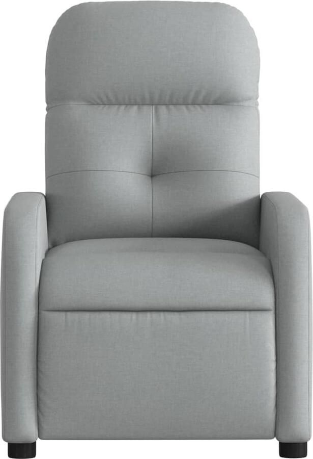 VidaXL Fauteuil elektrisch verstelbaar stof lichtgrijs - Foto 5