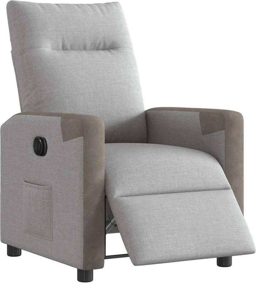 VidaXL Fauteuil elektrisch verstelbaar Wolk Grijs