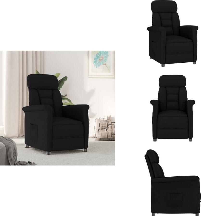 VidaXL Fauteuil Fauteuils Leunstoel Relaxfauteuil Fauteuil verstelbaar kunstsuèdeleer bruin