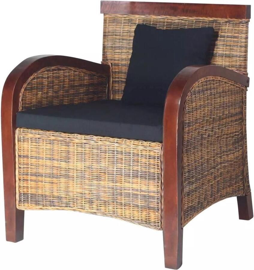 VidaXL Fauteuil handgeweven rattan