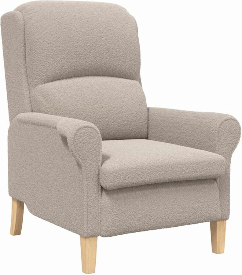 VidaXL Fauteuil Lichtgrijs 76 x 94 x 102 cm Stof