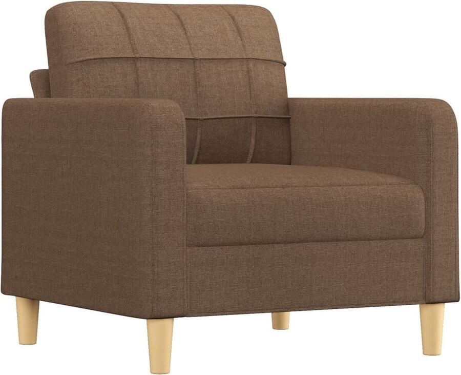 VidaXL Fauteuil Stof Bruin Comfort & Stijl