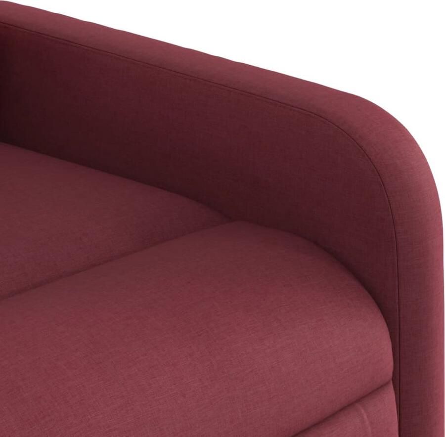 VidaXL Fauteuil verstelbaar elektrisch stof wijnrood - Foto 4