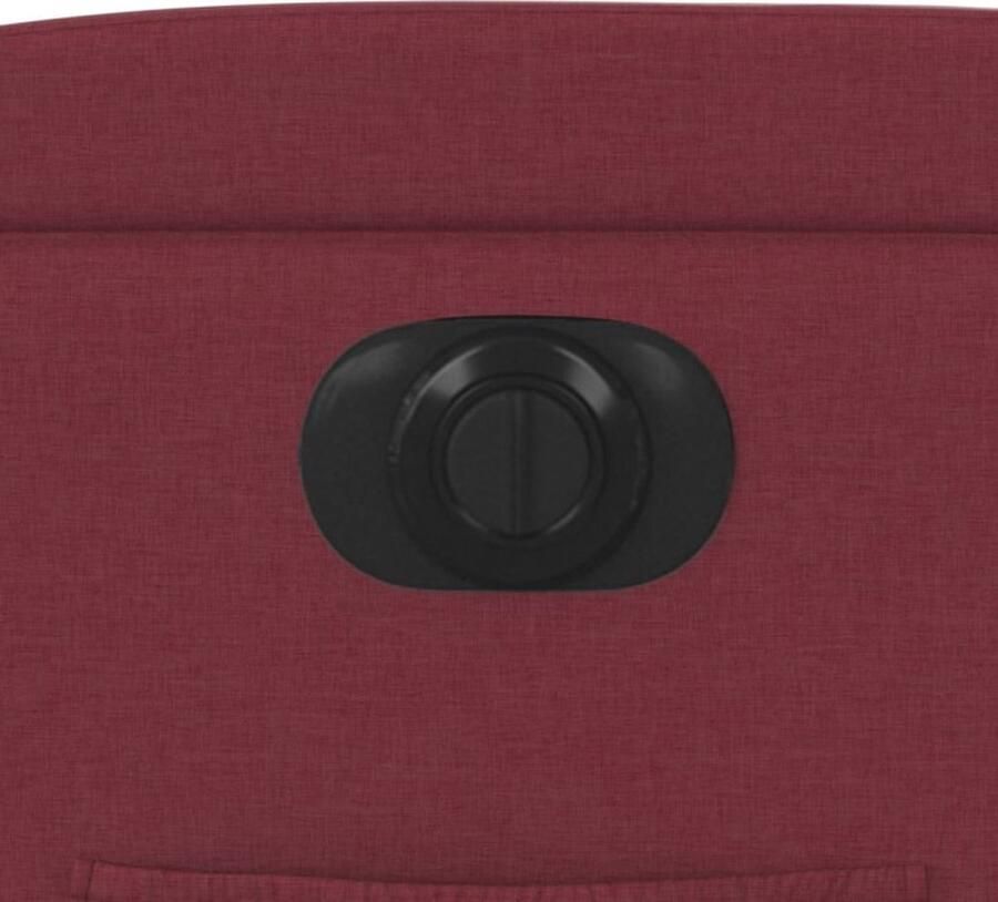 Vida XL vidaXL Fauteuil verstelbaar elektrisch stof wijnrood-VXL-3204461