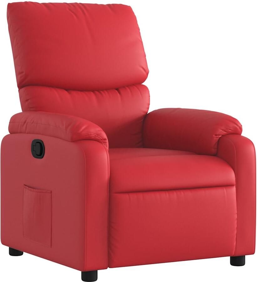 VidaXL Fauteuil verstelbaar kunstleer rood