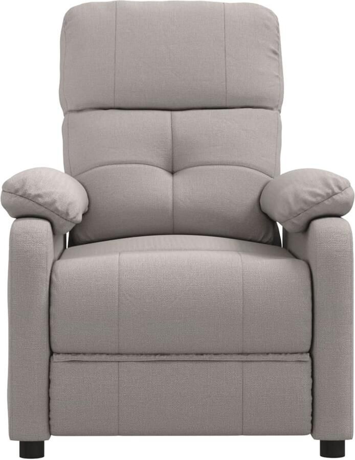 VidaXL Fauteuil verstelbaar stof taupe - Foto 2