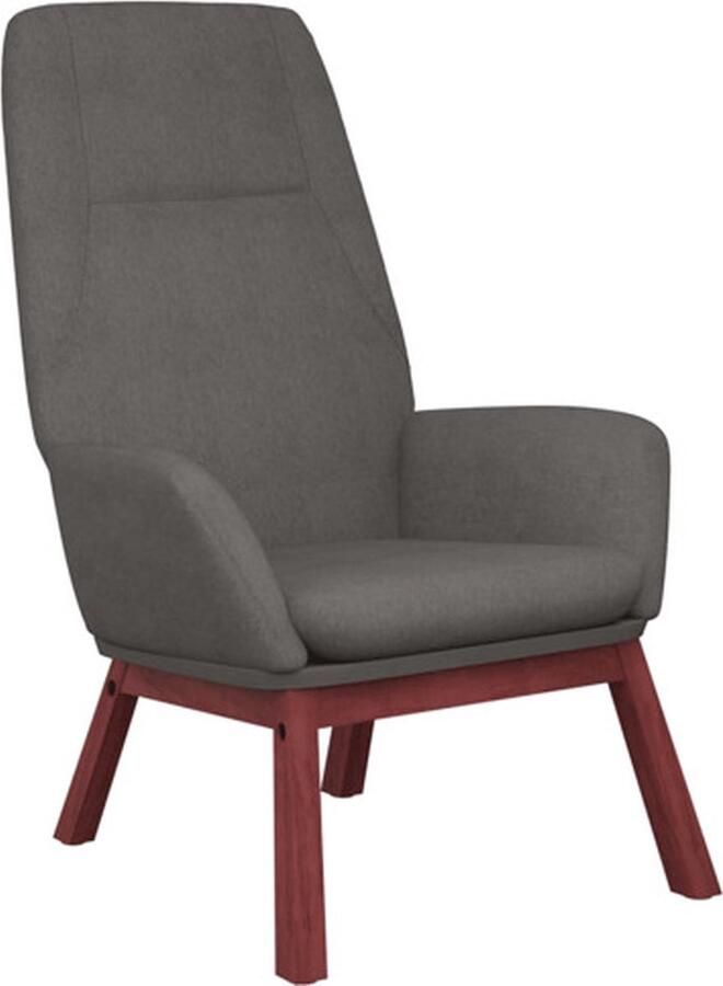 The Living Store Relaxstoel Comfort Stoelen 70 x 77 x 94 cm Lichtgrijs Relaxstoel Fauteuils Lounge Chair Comfortabel Grijs - Foto 2