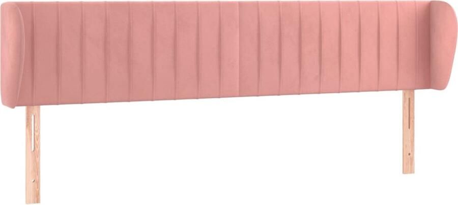 VidaXL Fluwelen Hoofdbord Roze 183x23x78 88 cm Klassieke Hoofdbord Rozenkleurig Hoofdbord Velvet Hoofdbord Met Oren Stapelbed Hoofdbord Tweepersoons Hoofdbord - Foto 2