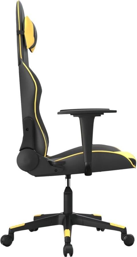 VidaXL -Gamestoel-kunstleer-zwart-en-goud