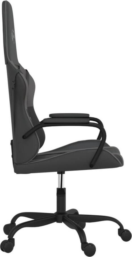 VidaXL -Gamestoel-kunstleer-zwart-en-grijs - Foto 2