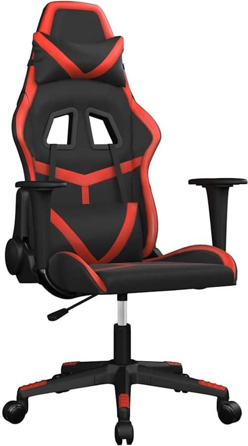 VidaXL -Gamestoel-kunstleer-zwart-en-rood - Foto 2