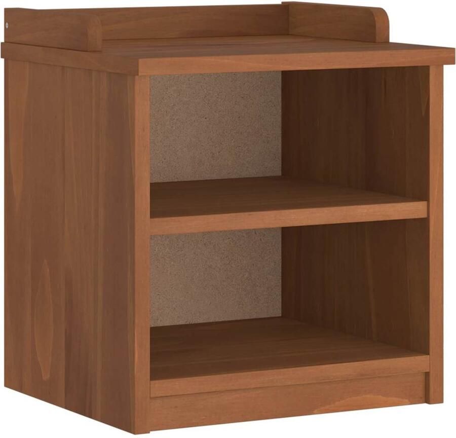 VidaXL Gangbankje SANDNES 45x40x50 cm Grenenhout Gangbank Houten Bank Opbergbank Acacia Houtsoort Vintage Meubels Salontafel Entreesysteem Decoratie Livingroom Furniture Rustic Design Stoere Meubelen