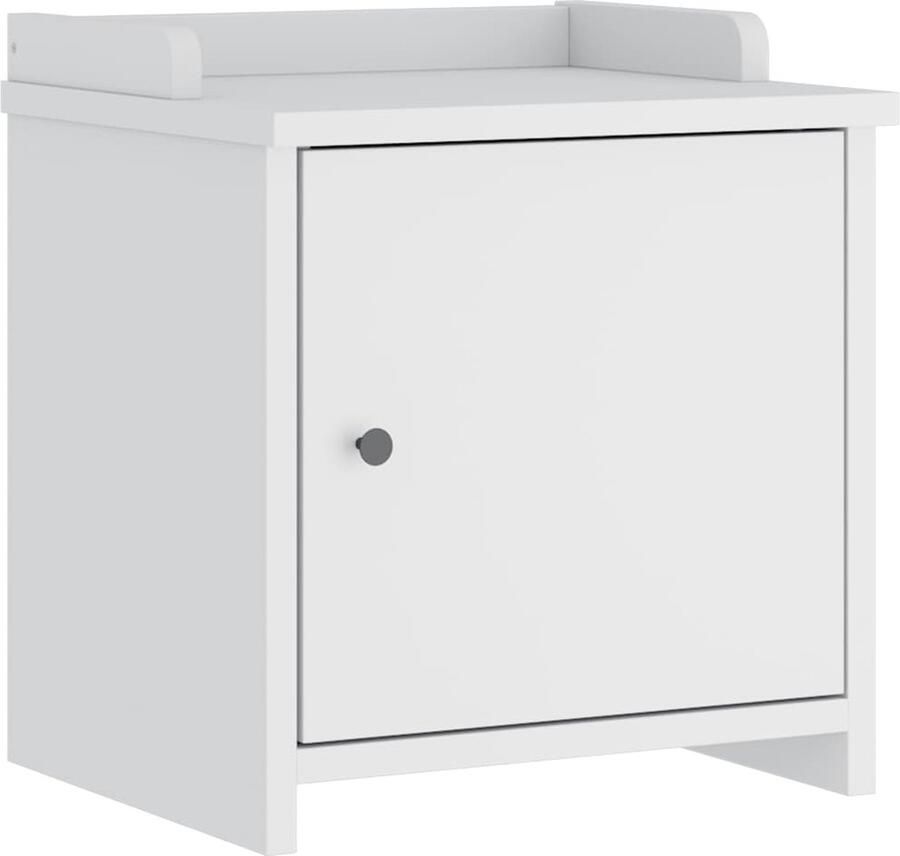 VidaXL Gangbankje SANDNES Wit Massief Grenenhout Halbank Halbanken Bank Halbankzitting