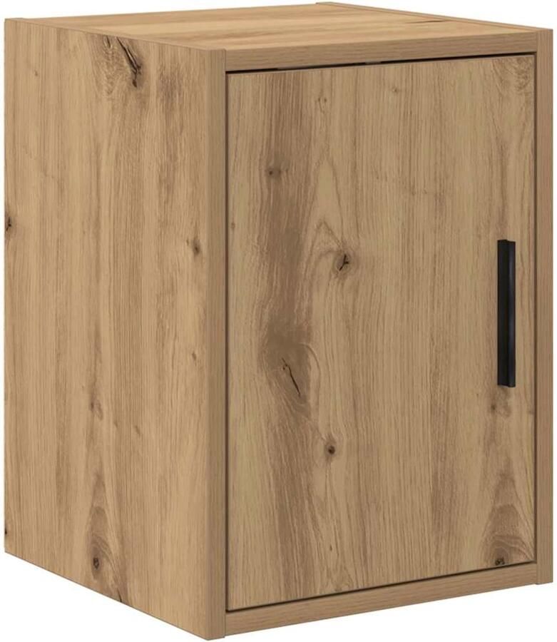 VidaXL Garage wandkast bewerkt hout ambachtelijk eiken - Foto 2