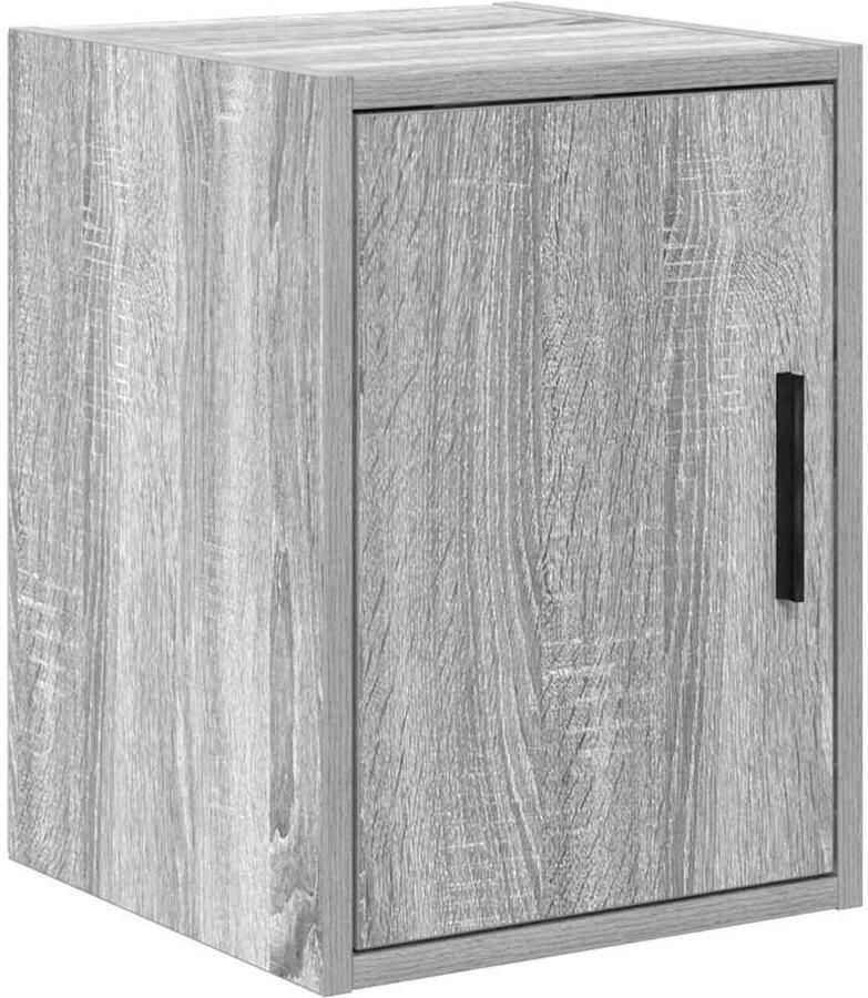 VidaXL Garage wandkast bewerkt hout grijs Sonoma