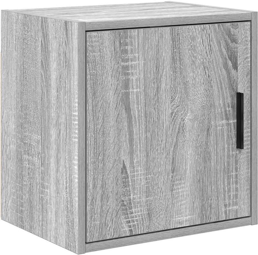 VidaXL Garage wandkast bewerkt hout grijs Sonoma