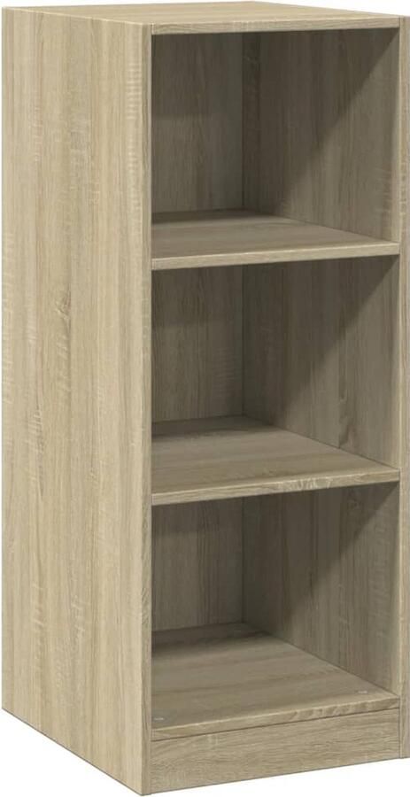 The Living Store Kledingrek 48 x 41 x 102 cm Sonoma Eiken Duurzaam bewerkt hout ruime opbergruimte en trendy compact ontwerp Bevestiging aan muur vereist Kledingkast Garderobe Kledingopbergers Houten Kledingkast Kleerkasten