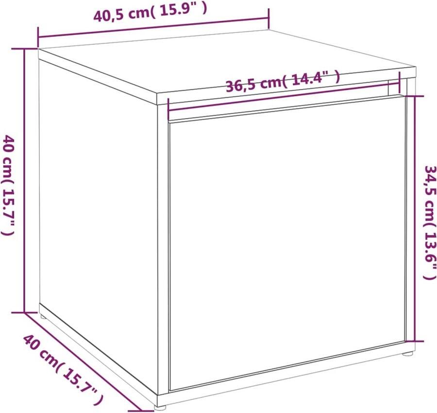 VidaXL Garderobe set bewerkt hout hoogglans wit - Foto 3
