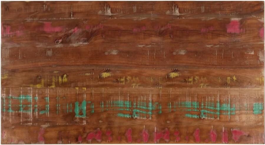 The Living Store Gerecycled Houten Tafelblad 100 x 60 x 2.5 cm Rustiek Design Houten Tafelblad Gerecycled Hout Vintage Tafel Rustic Tafels Eetkamertafel