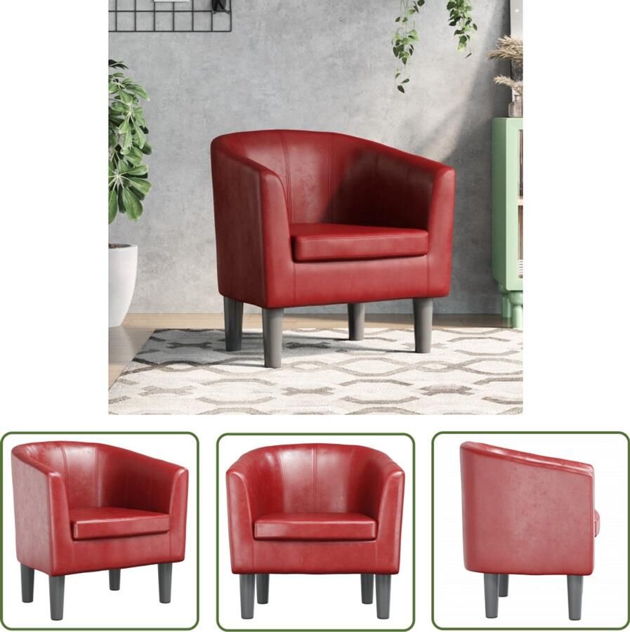 VidaXL Gereedschap Dynamische Sleutel Kuipstoel kunstleer wijnrood Mechanica Klikmechanisme Torque Wrench