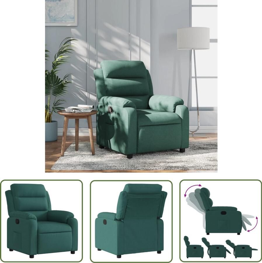 VidaXL Gereedschapset Dynamische Sleutel Fauteuil verstelbaar stof donkergroen Mechanica Klikmechanisme Torque Wrench