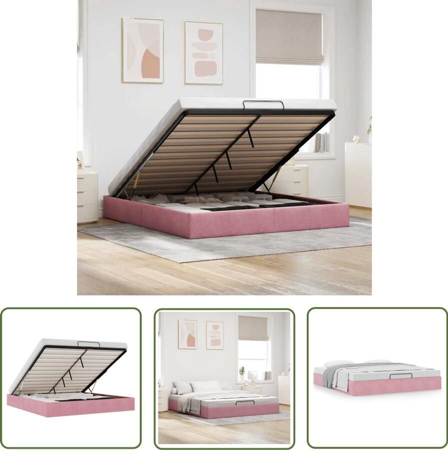 VidaXL Gereedschapset Dynamische Sleutel Ottoman bedframe zonder matras 200x200 cm fluweel roze Klik Mechanisme Torque Wrench Schroevendraaiers