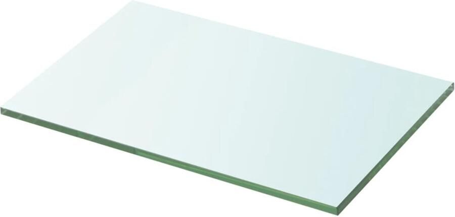 VidaXL Glas Schappen 2 stuks 30x15 cm Transparant Glazen Schap Wandplank Vitrinekast Display Transparant Glas