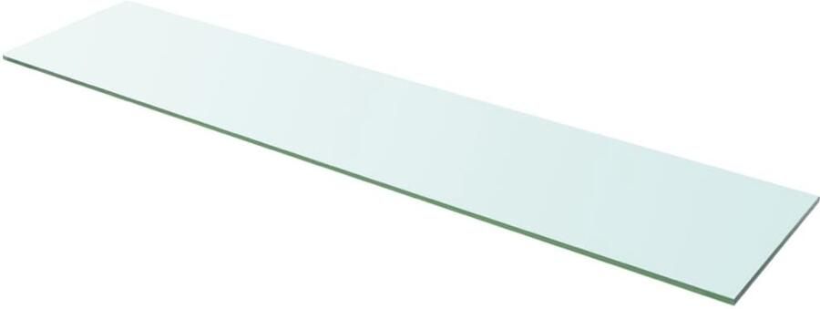 VidaXL glazen schappen 110x25 cm set van 2 Wandplanken Glazen Wandplank Transparante Wandplank Vitrinekast Displaykasten