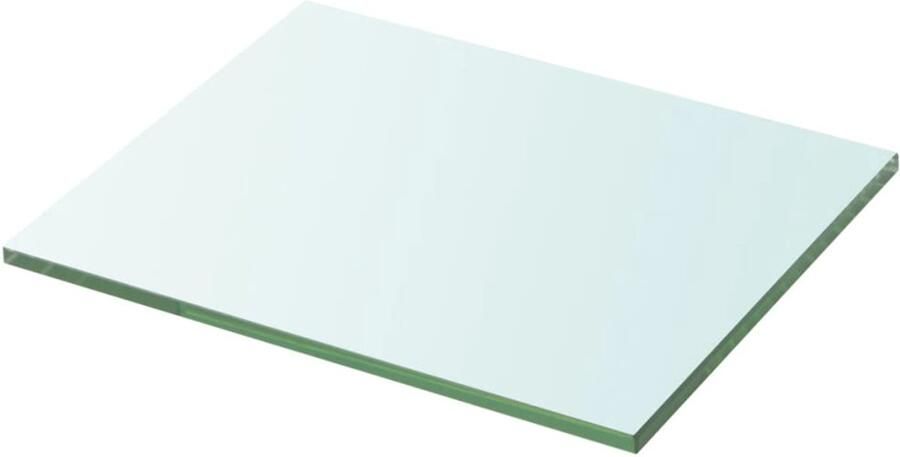 VidaXL Glazen Schappen 2 stuks 20x20 cm Transparant Glazen Schap Wandplank Vitrinekast Displayrek Transparant