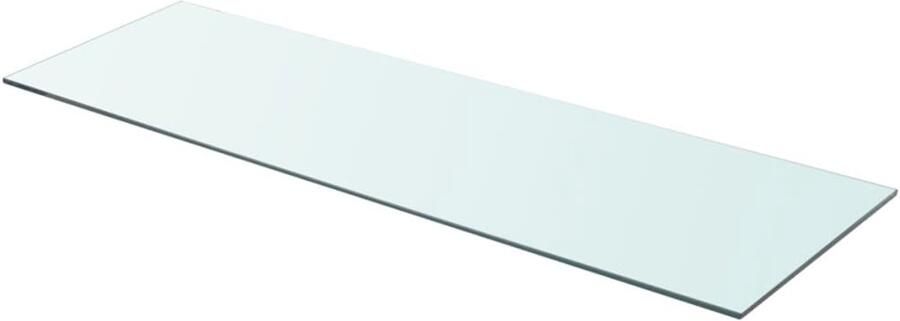 VidaXL Glazen Schappen 2 stuks 90x30 cm Transparant Glazen Wandplank Vitrinekast Wandplanken Hangend Rek Transparant Glas