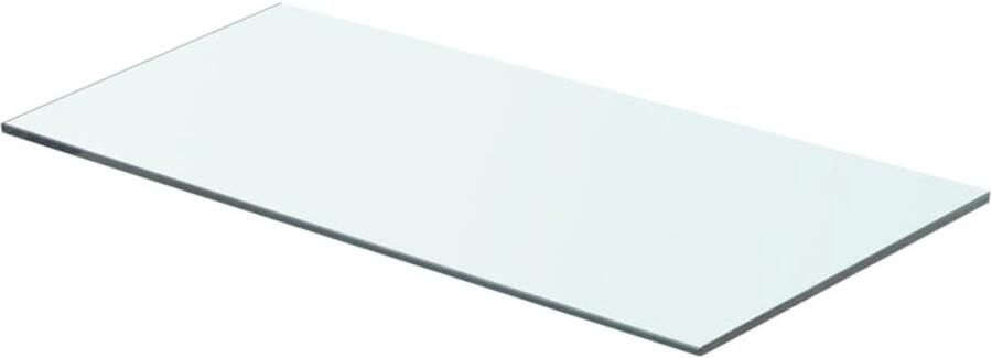 VidaXL Glazen Schappen 2st Transparant 60x25cm Glazen Schap Wandplank Vitrinekast Displayrek Transparant Glas