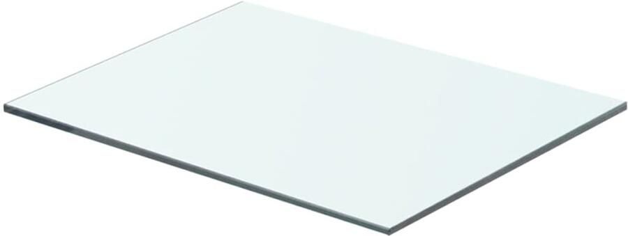 VidaXL Glazen Schappen 40x25 cm Set van 2 Glazen Schap Wandplank Vitrinekast Decoratief Schap Transparant Glas
